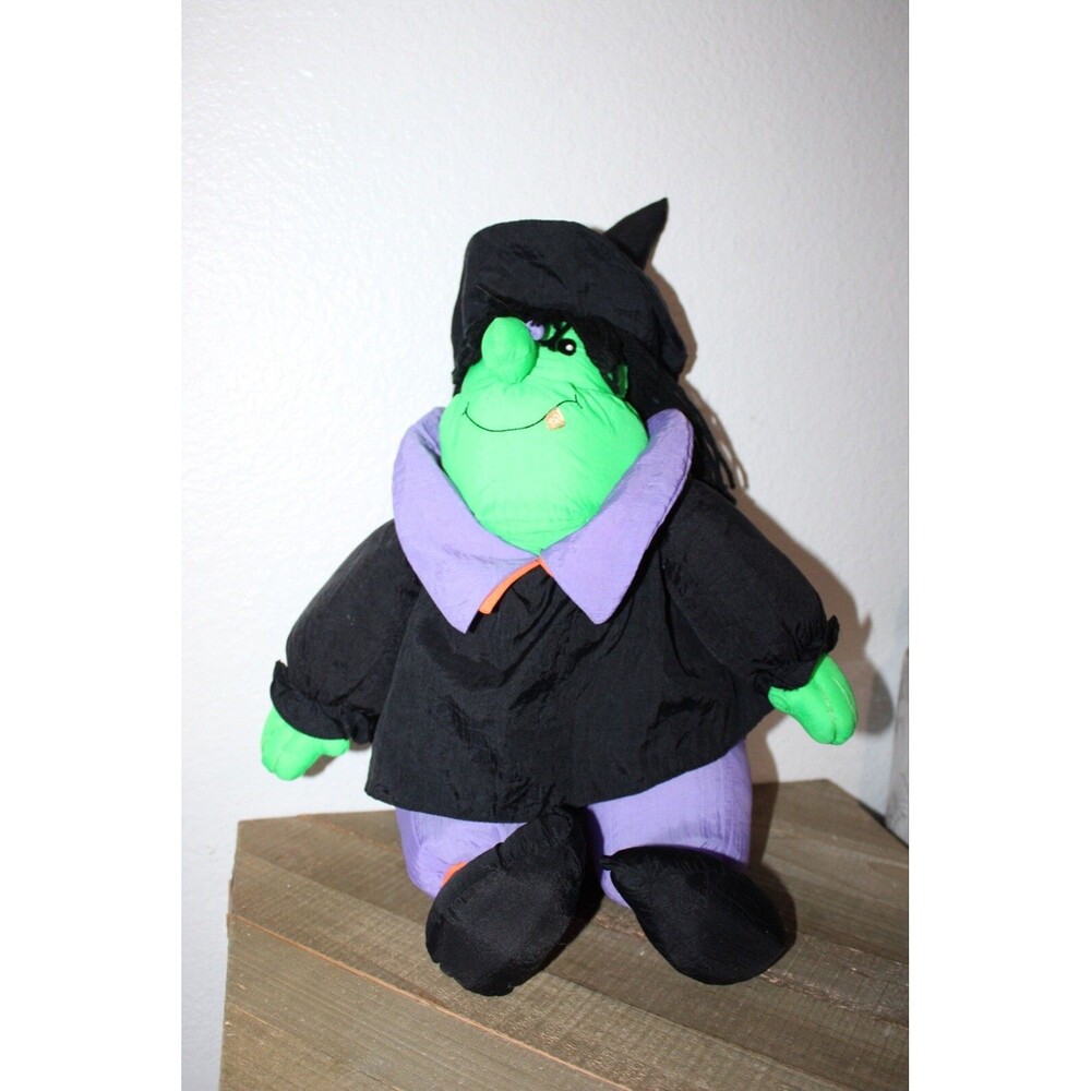 Vintage Lillian Vernon Co. - 20" Halloween WITCH Plush / Stuffy Holiday Decor
